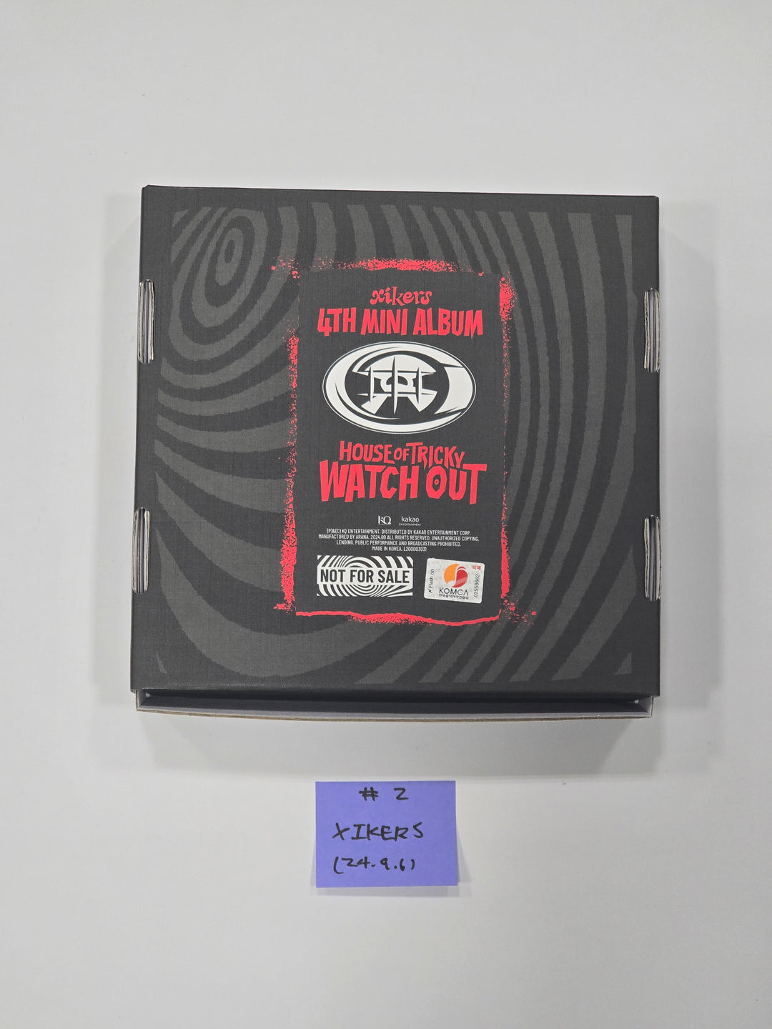 Xikers "HOUSE OF TRICKY : WATCH OUT" - Hand Autographed(Signed) Promo Album [24.9.6] - HALLYUSUPERSTORE