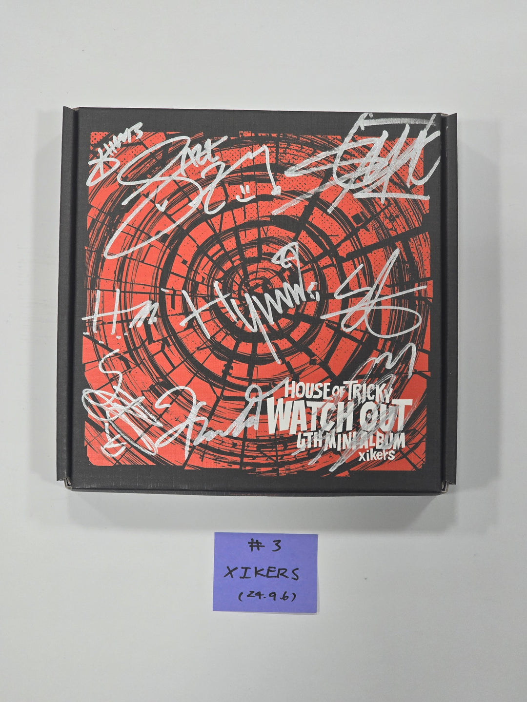 Xikers "HOUSE OF TRICKY : WATCH OUT" - Hand Autographed(Signed) Promo Album [24.9.6] - HALLYUSUPERSTORE