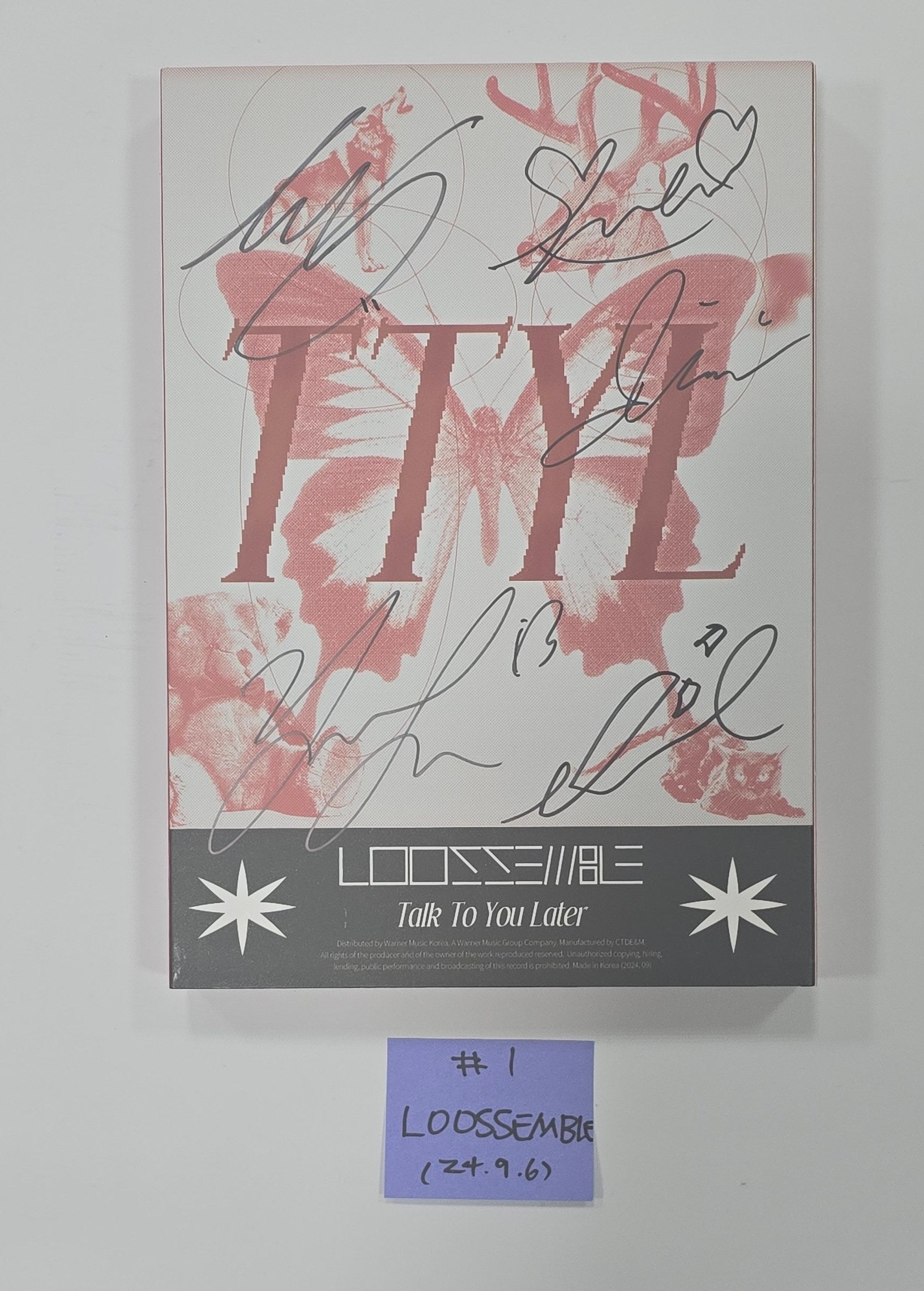 Loossemble - TTYL [Rizz Ver.] Signed Autographed Album CD