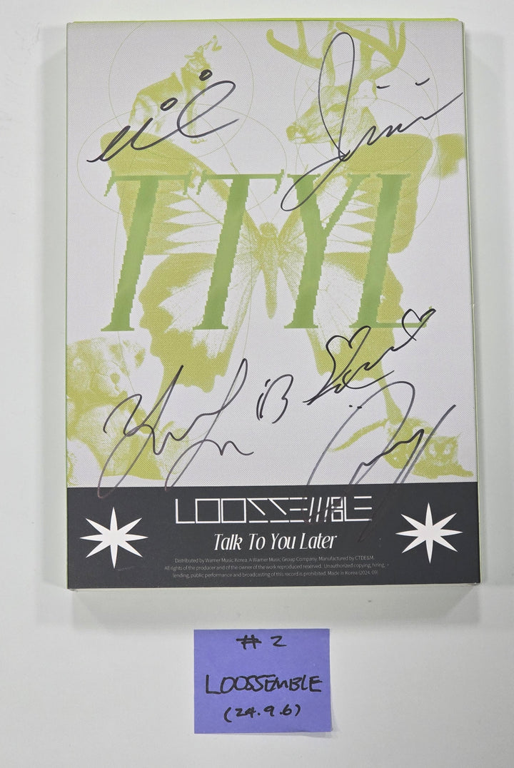 Loossemble "TTYL" - Hand Autographed(Signed) Promo Album [24.9.6] - HALLYUSUPERSTORE