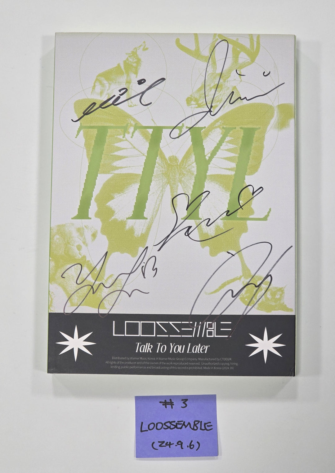 Loossemble "TTYL" - Hand Autographed(Signed) Promo Album [24.9.6] - HALLYUSUPERSTORE