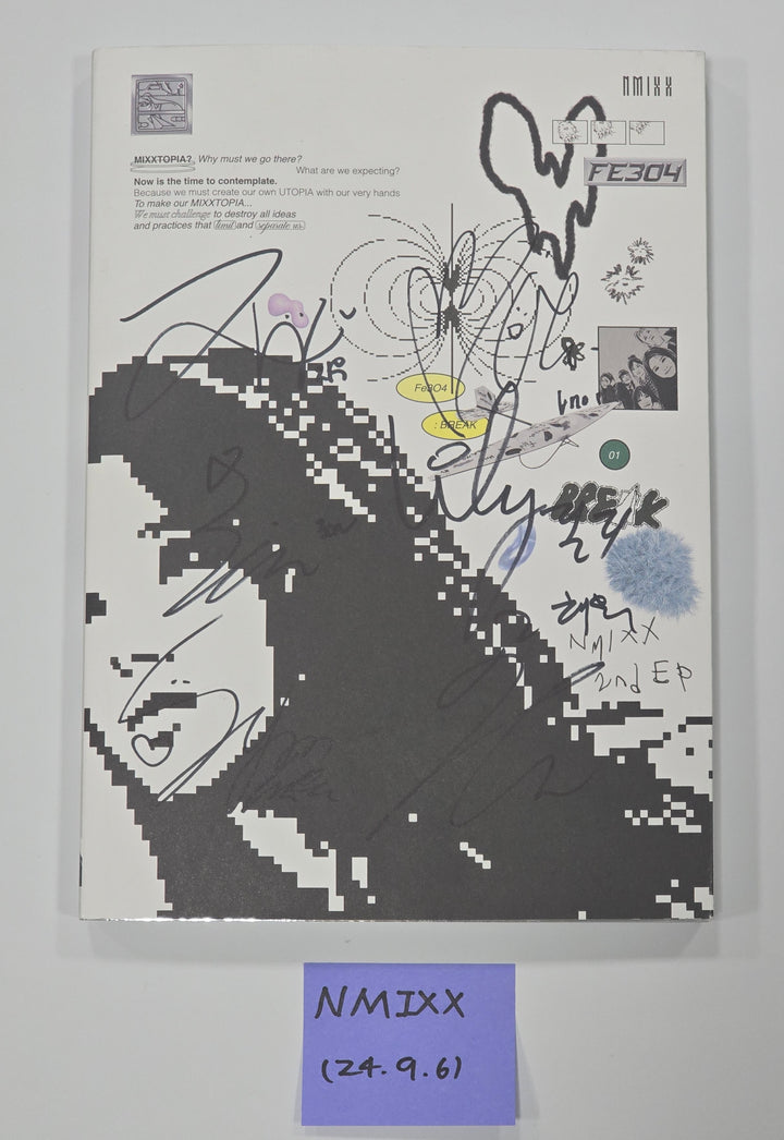 NMIXX "Fe3O4: Break" - Hand Autographed(Signed) Promo Album [24.9.6] - HALLYUSUPERSTORE