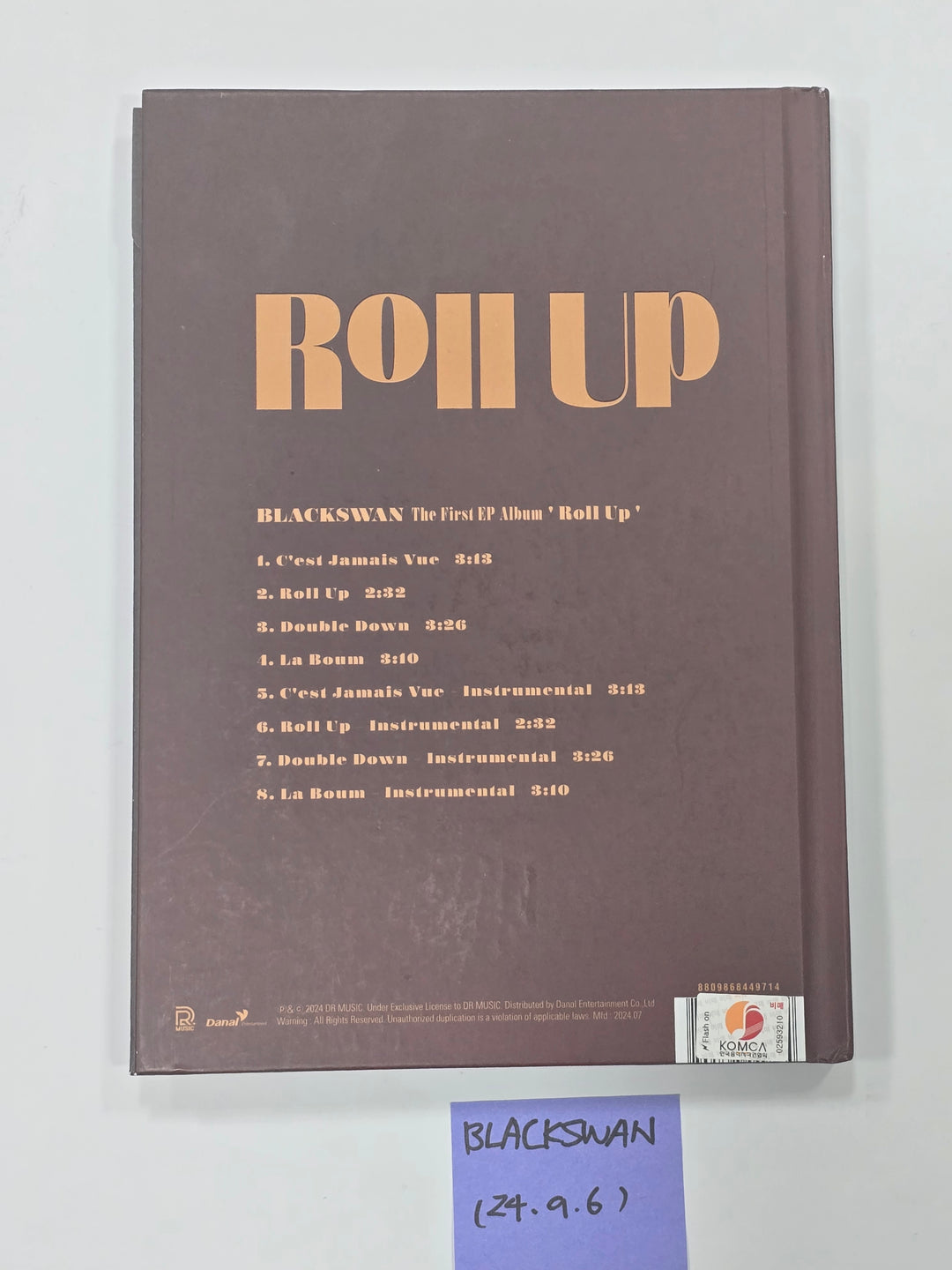 BLACKSWAN "Roll Up" - Hand Autographed(Signed) Promo Album [24.9.6] - HALLYUSUPERSTORE