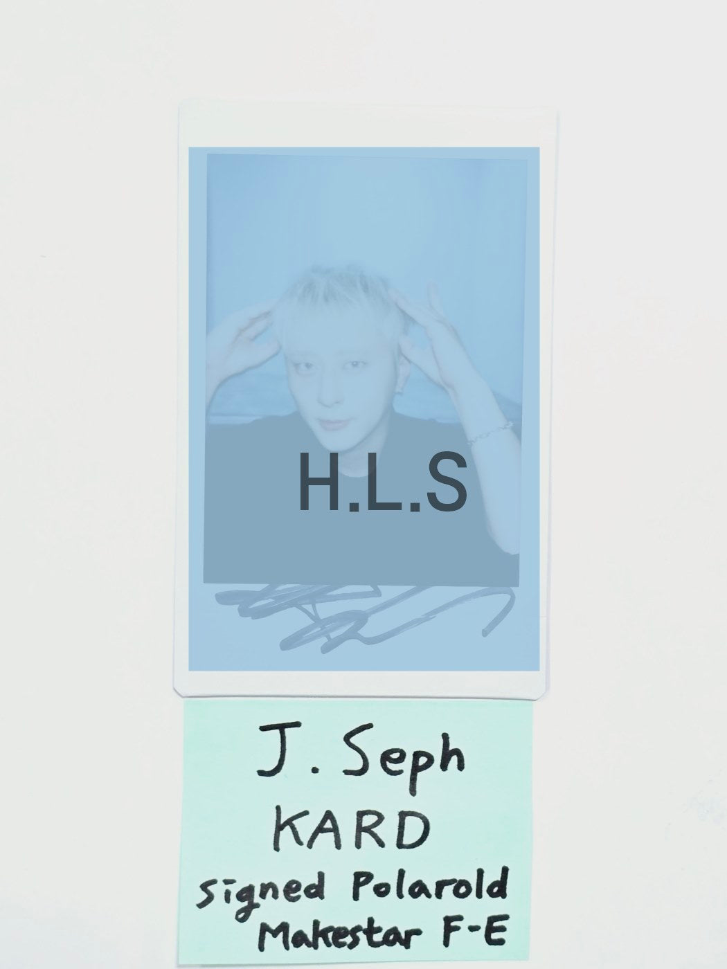 J.Seph (Of KARD) "Where To Now?" - Hand Autographed(Signed) Polaroid [24.9.6]