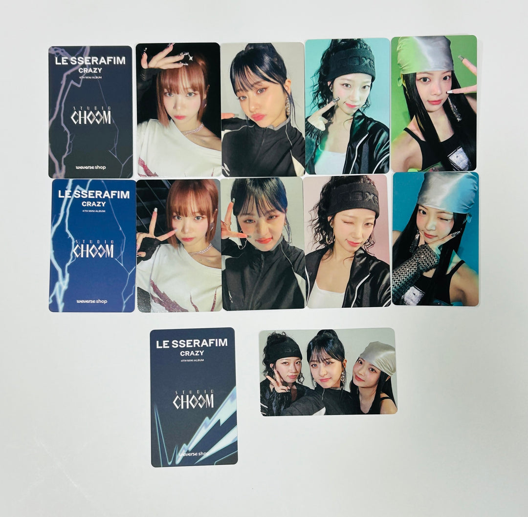 LE SSERAFIM "CRAZY" - Weverse Shop (Studio Choom Gift) Event Photocard [24.9.9] - HALLYUSUPERSTORE