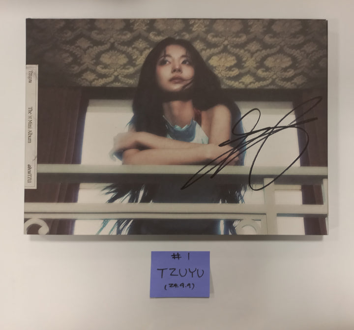 TZUYU (Of Twice) "abouTZU" - Hand Autographed(Signed) Promo Album [24.9.9] - HALLYUSUPERSTORE