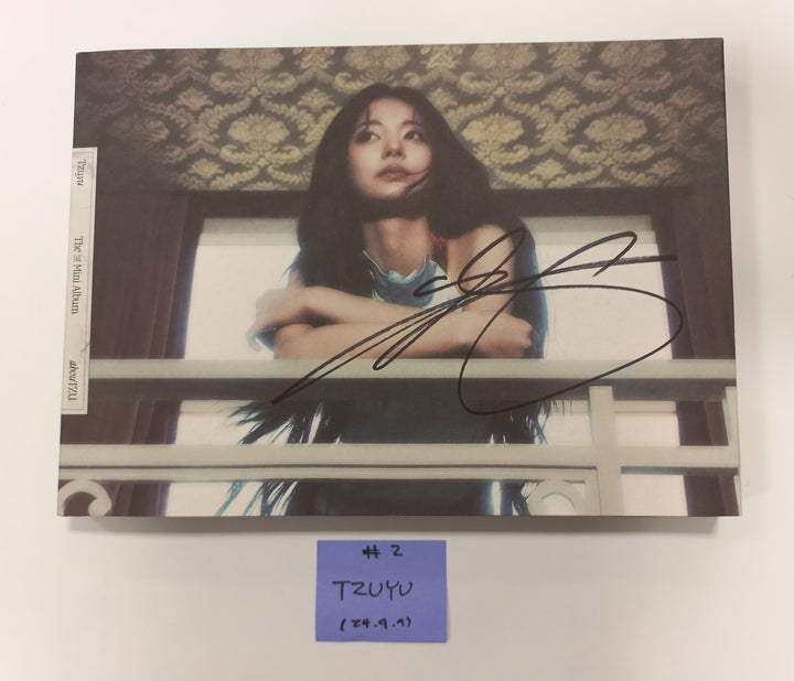 TZUYU (Of Twice) "abouTZU" - Hand Autographed(Signed) Promo Album [24.9.9] - HALLYUSUPERSTORE