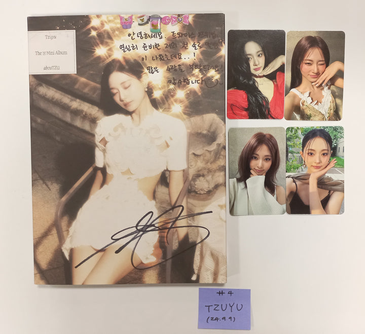 TZUYU (Of Twice) "abouTZU" - Hand Autographed(Signed) Promo Album [24.9.9] - HALLYUSUPERSTORE