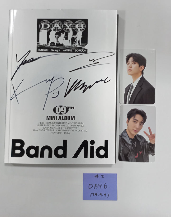 DAY6 "Band Aid" - Hand Autographed(Signed) Promo Album [24.9.9] - HALLYUSUPERSTORE