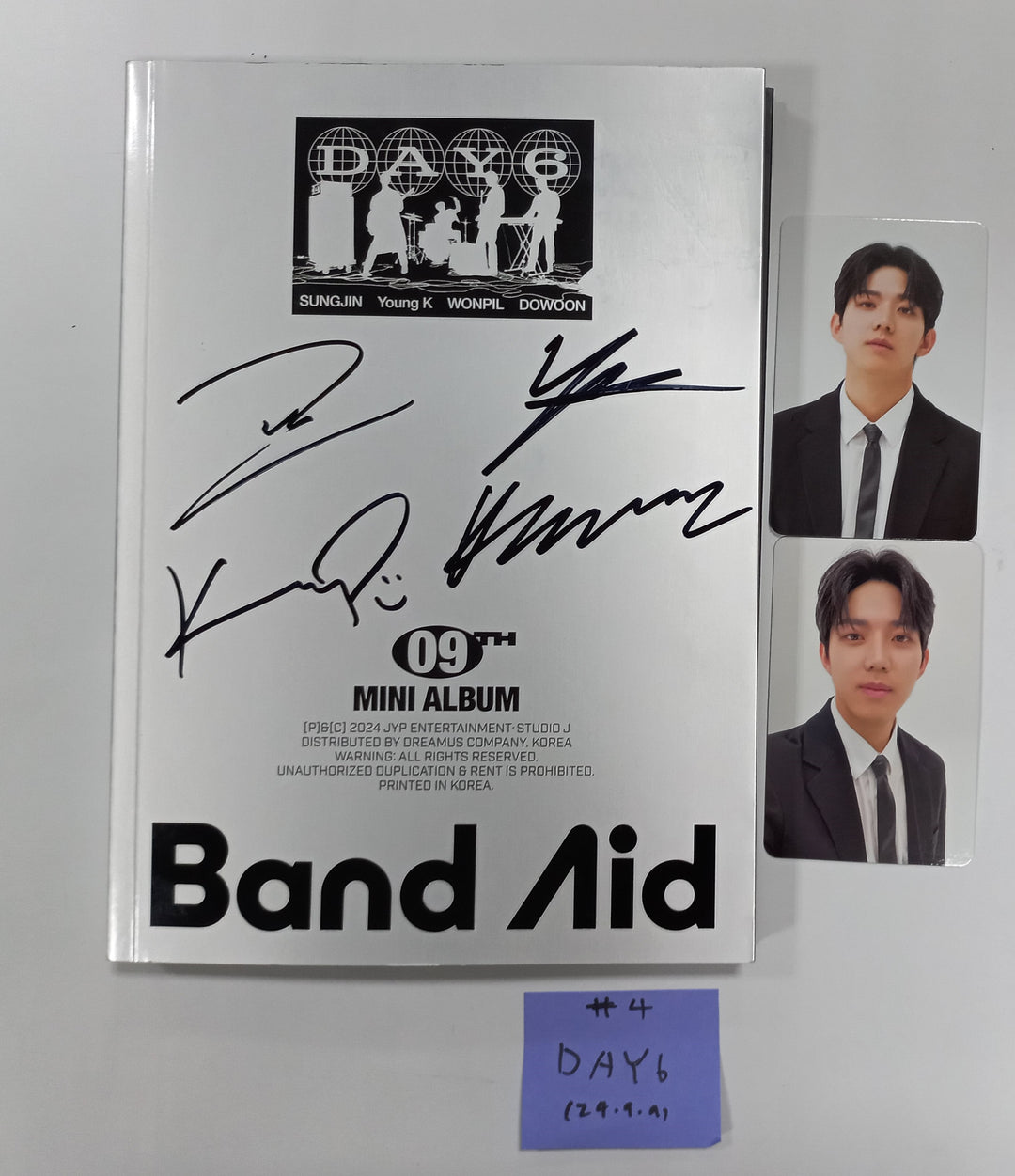 DAY6 "Band Aid" - Hand Autographed(Signed) Promo Album [24.9.9] - HALLYUSUPERSTORE