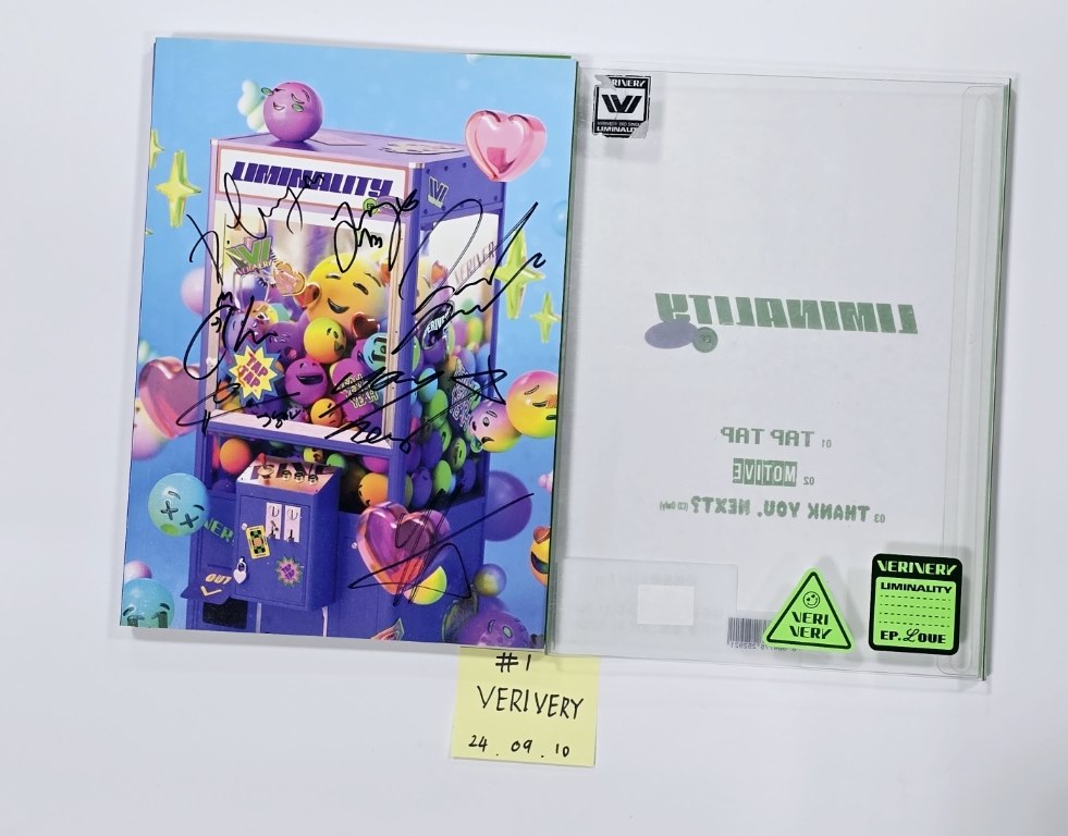 TREASURE, TAEMIN, KANG DANIEL, DONGKIZ, LUN8, VERIVERY, B1A4, Bvndit, SEOLA, Cignature - Hand Autographed(Signed) Promo Album [24.9.10] - HALLYUSUPERSTORE