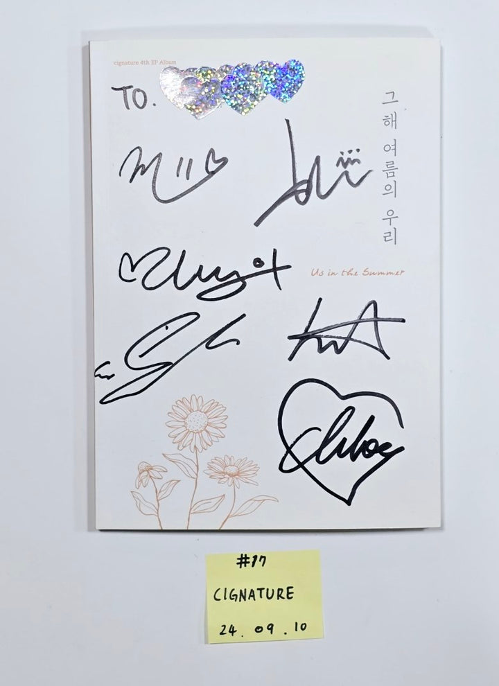 TREASURE, TAEMIN, KANG DANIEL, DONGKIZ, LUN8, VERIVERY, B1A4, Bvndit, SEOLA, Cignature - Hand Autographed(Signed) Promo Album [24.9.10] - HALLYUSUPERSTORE