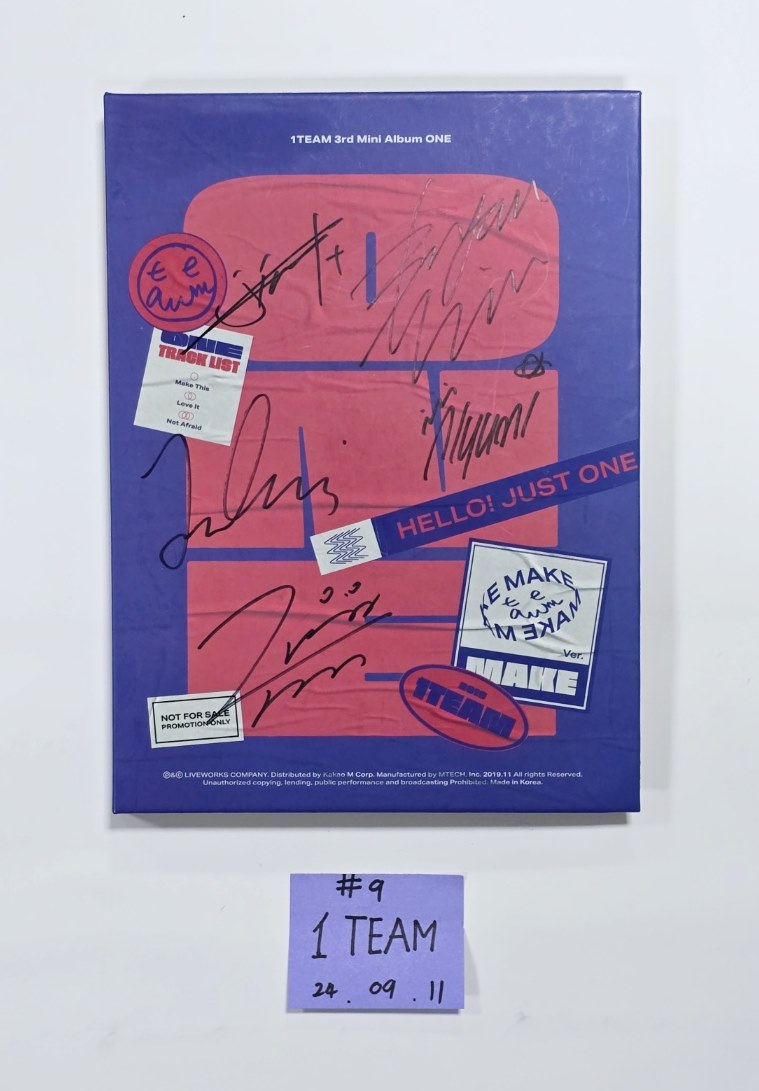 Seventeen, CNBLUE, TNX, EVNNE, TAN, 1TEAM, ONF, AB6IX,  - Hand Autographed(Signed) Promo Album [24.9.11] - HALLYUSUPERSTORE