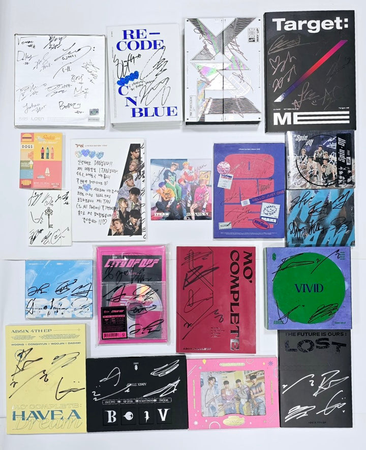 Seventeen, CNBLUE, TNX, EVNNE, TAN, 1TEAM, ONF, AB6IX,  - Hand Autographed(Signed) Promo Album [24.9.11] - HALLYUSUPERSTORE