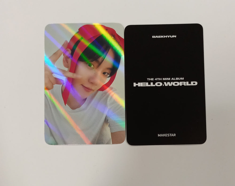 BAEKHYUN "Hello, World" - Makestar Pre-Order Benefit Hologram Photocard [24.9.11] - HALLYUSUPERSTORE