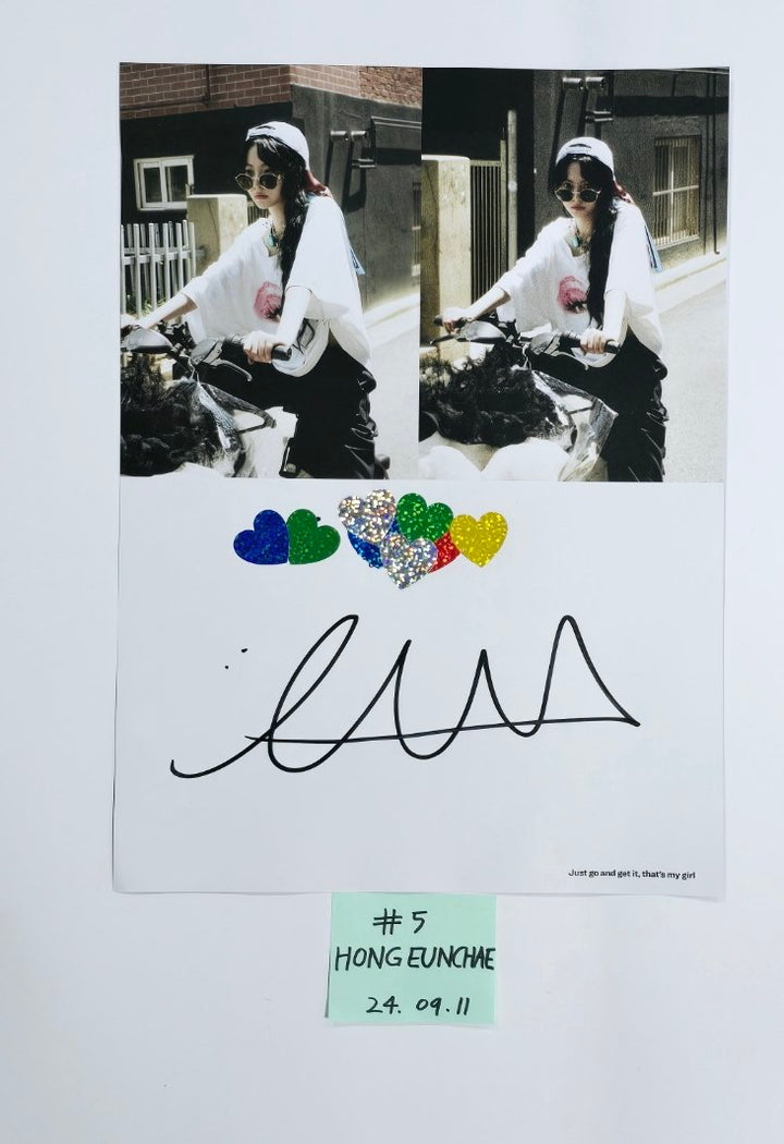 LE SSERAFIM "CRAZY" - A Cut Page From Fansign Event Album [24.9.11] - HALLYUSUPERSTORE