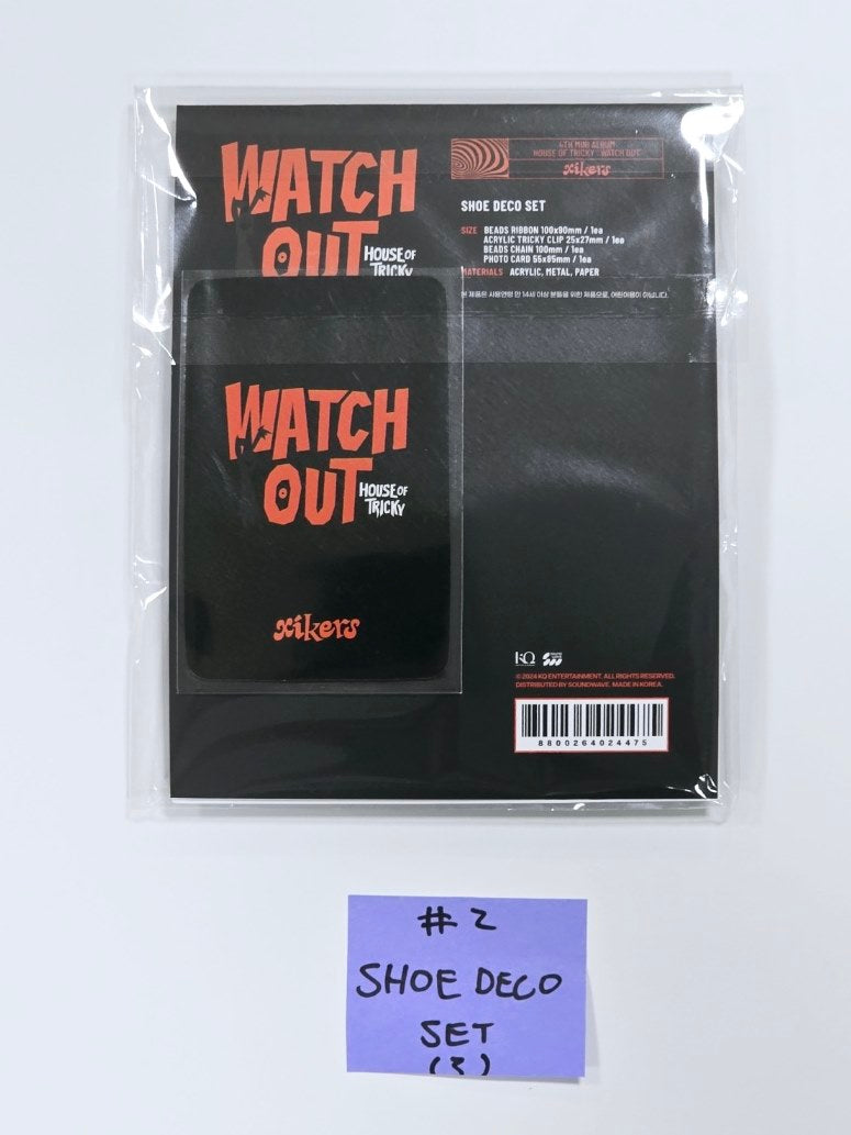 Xikers "HOUSE OF TRICKY : WATCH OUT" - Official MD [Tincase Deco Set, SHOE Deco Set, Photo Frame Keyring, T-Shirts, Chain Bracelet] [24.9.12] - HALLYUSUPERSTORE