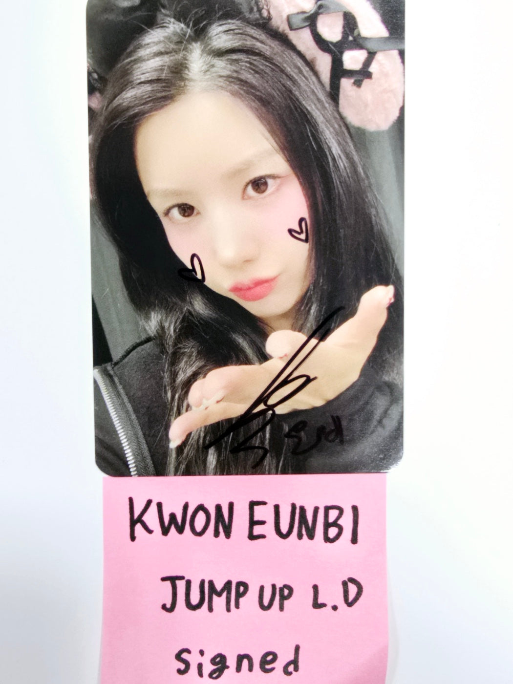 KWON EUNBI "SABOTAGE" - Hand Autographed(Signed) Photocard [24.9.12] - HALLYUSUPERSTORE