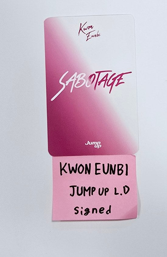 KWON EUNBI "SABOTAGE" - Hand Autographed(Signed) Photocard [24.9.12] - HALLYUSUPERSTORE