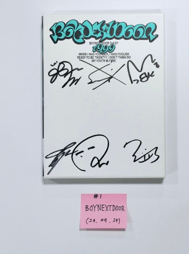 Boynextdoor “19.99” - Hand Autographed(Signed) Promo Album [24.9.24] - HALLYUSUPERSTORE