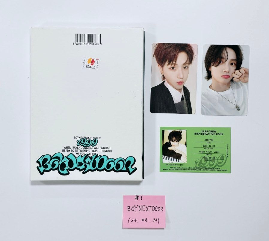 Boynextdoor “19.99” - Hand Autographed(Signed) Promo Album [24.9.24]