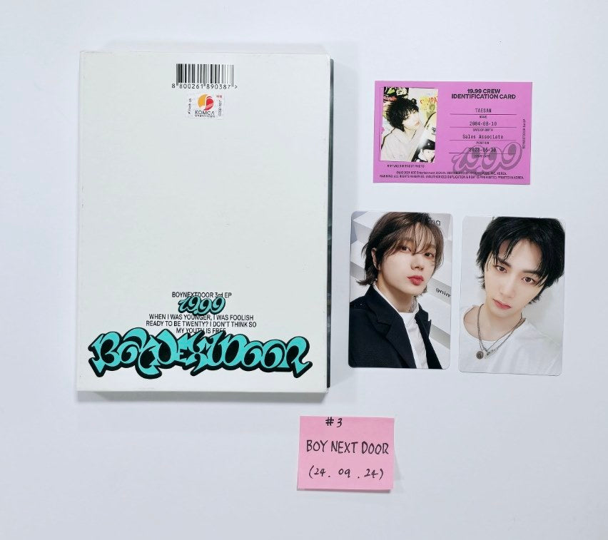 Boynextdoor “19.99” - Hand Autographed(Signed) Promo Album [24.9.24]