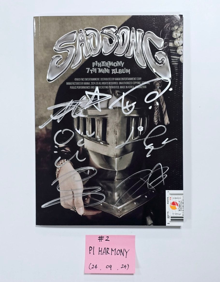 P1Harmony “Sad Song” - Hand Autographed(Signed) Promo Album [24.9.24] - HALLYUSUPERSTORE