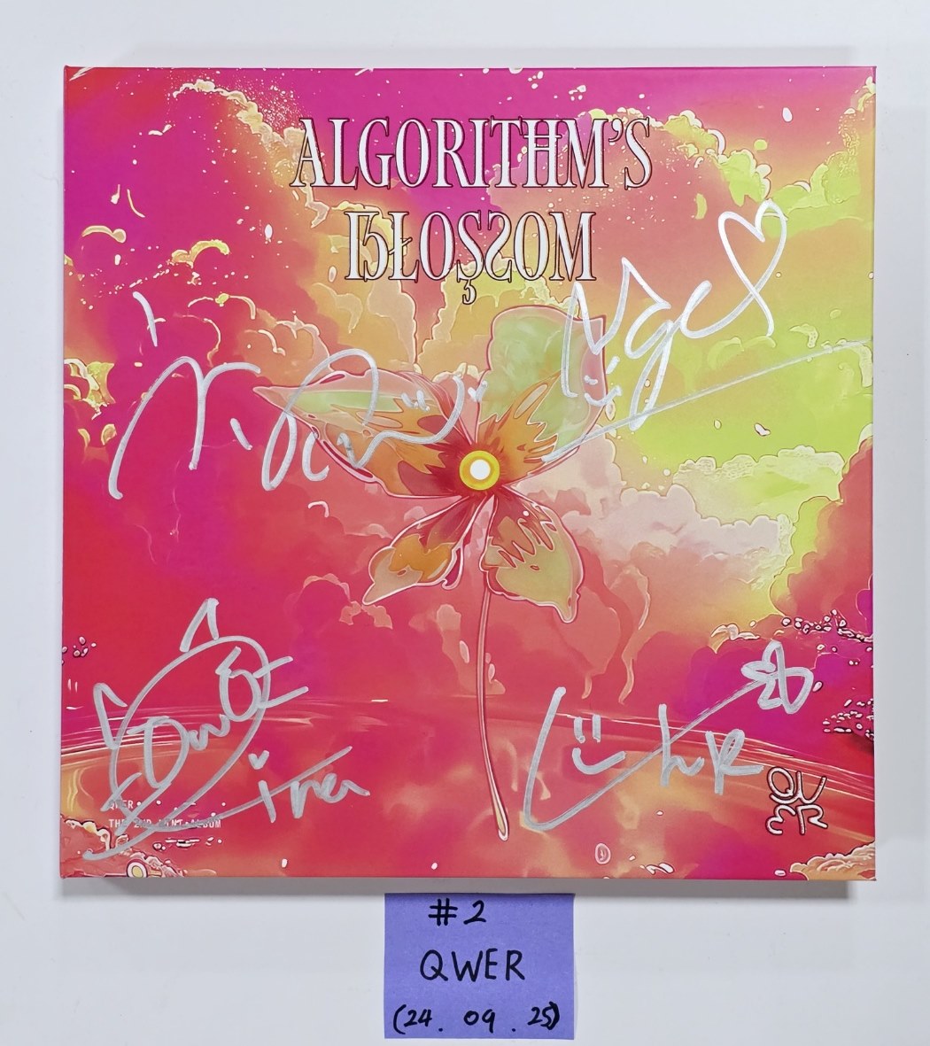 FIFTY FIFTY "Love Tune", TXT "TEMPTATION", QWER "Algorithm's Blossom", Loossemble "TTYL" - Hand Autographed(Signed) Promo Album [24.9.25] - HALLYUSUPERSTORE