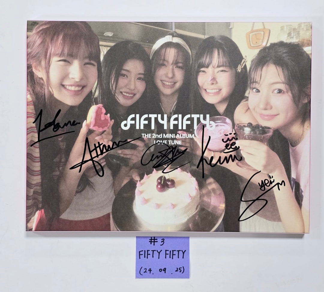 FIFTY FIFTY "Love Tune", TXT "TEMPTATION", QWER "Algorithm's Blossom", Loossemble "TTYL" - Hand Autographed(Signed) Promo Album [24.9.25]