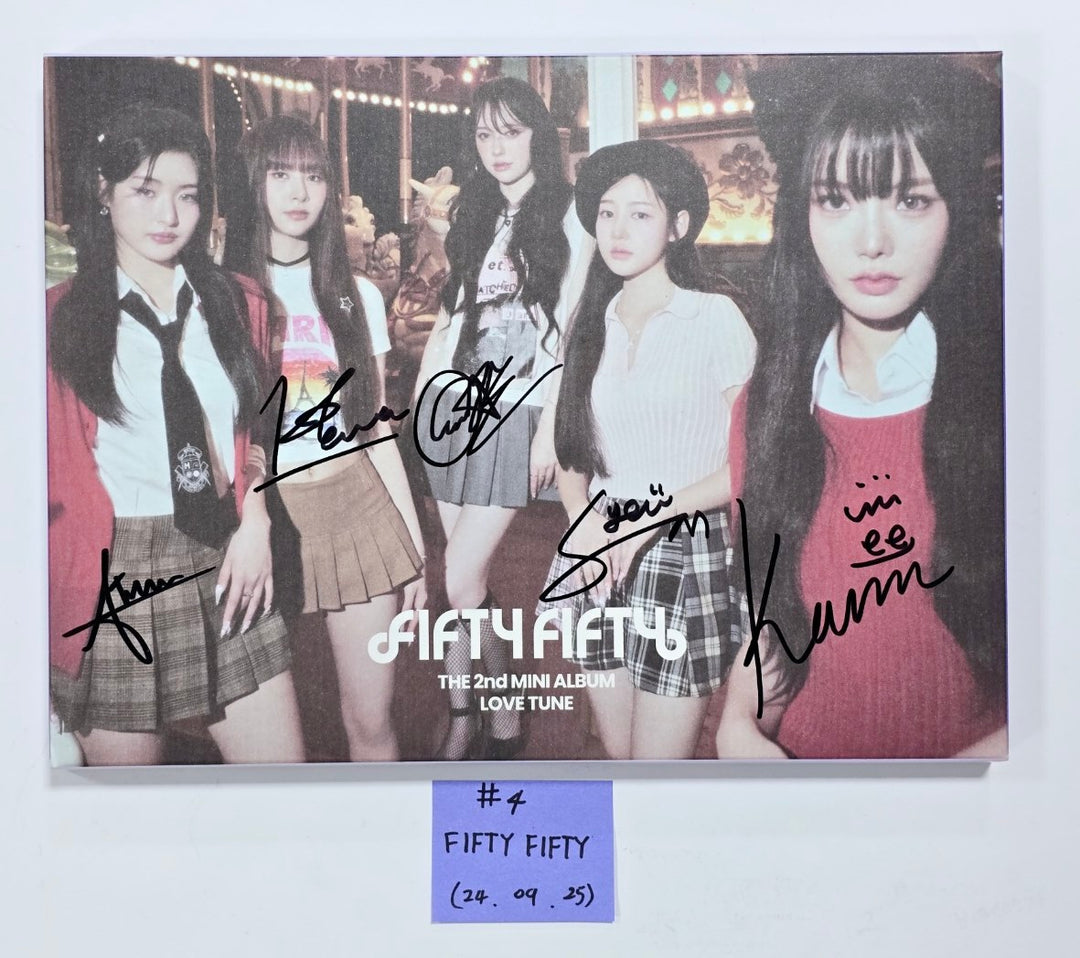 FIFTY FIFTY "Love Tune", TXT "TEMPTATION", QWER "Algorithm's Blossom", Loossemble "TTYL" - Hand Autographed(Signed) Promo Album [24.9.25] - HALLYUSUPERSTORE