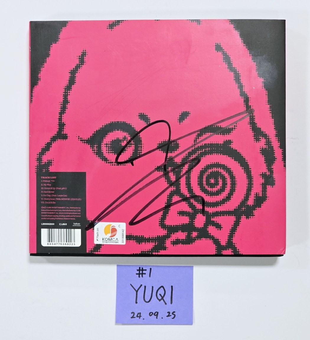 YUQI "YUQ1" - Hand Autographed(Signed) Album [24.9.25] - HALLYUSUPERSTORE