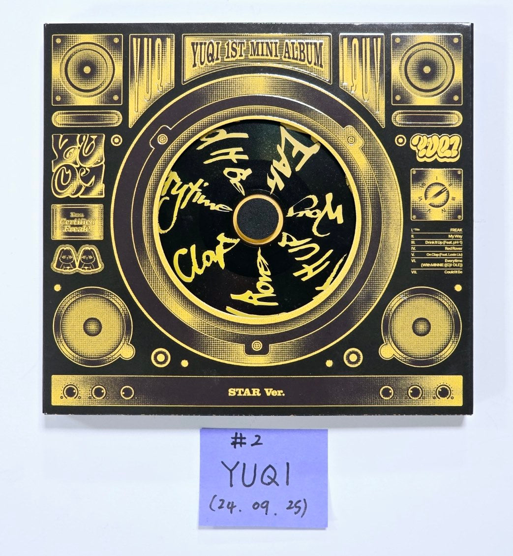 YUQI "YUQ1" - Hand Autographed(Signed) Album [24.9.25] - HALLYUSUPERSTORE