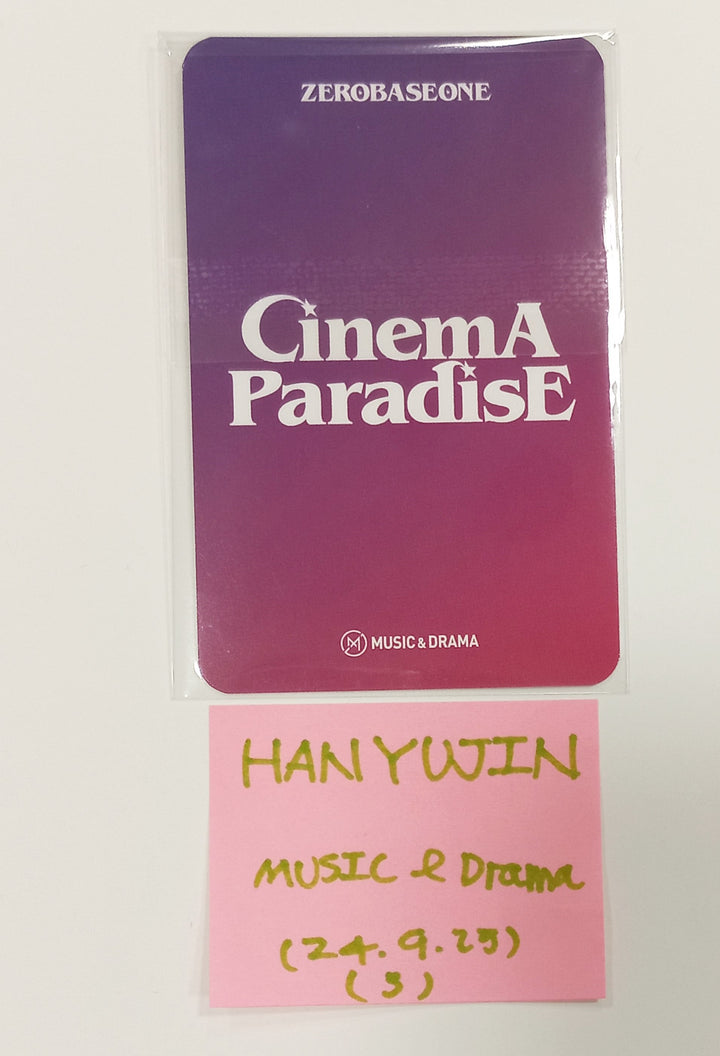 Han Yujin [Of ZEROBASEONE(ZB1)] "CINEMA PARADISE" - Music & Drama Pre-Order Benefit Photocard [Digipack Ver.] [24.9.25] - HALLYUSUPERSTORE