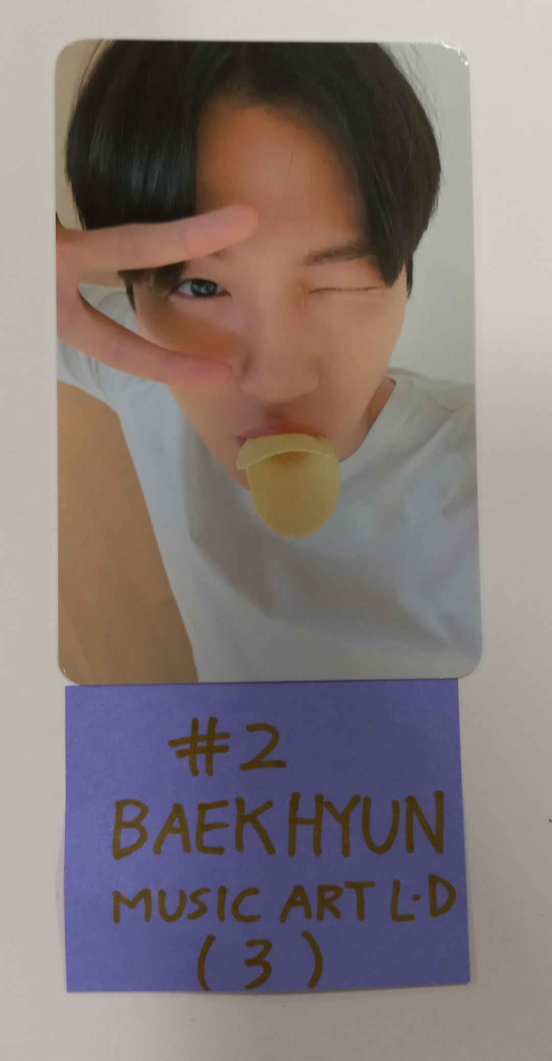 BAEKHYUN "Hello, World" - Music Art Lucky Draw Event Photocard [Folder Ver.] [24.9.26] - HALLYUSUPERSTORE