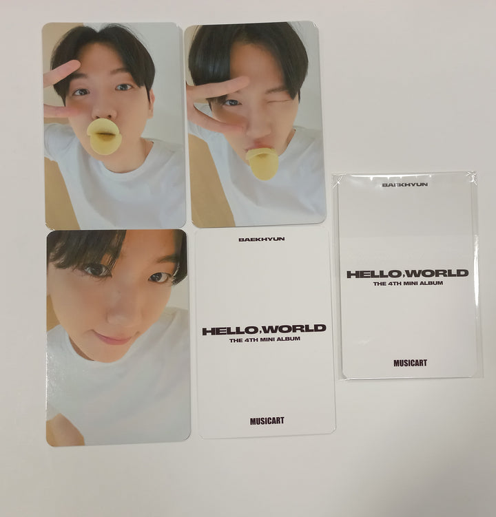 BAEKHYUN "Hello, World" - Music Art Lucky Draw Event Photocard [Folder Ver.] [24.9.26] - HALLYUSUPERSTORE