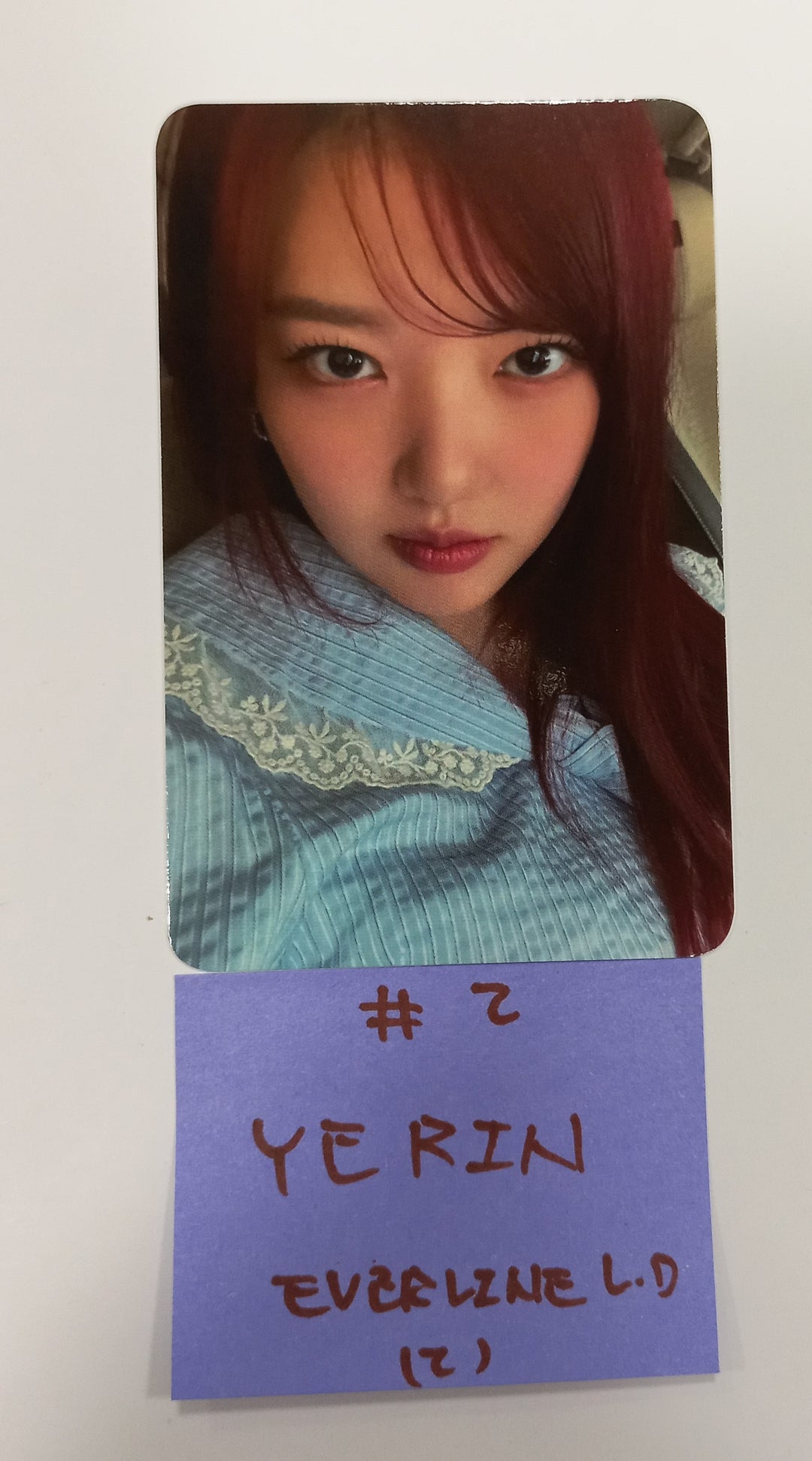 YERIN 'Rewrite ' - Everline [Fansign & Lucky Draw] Event Photocard [24.9.26] - HALLYUSUPERSTORE