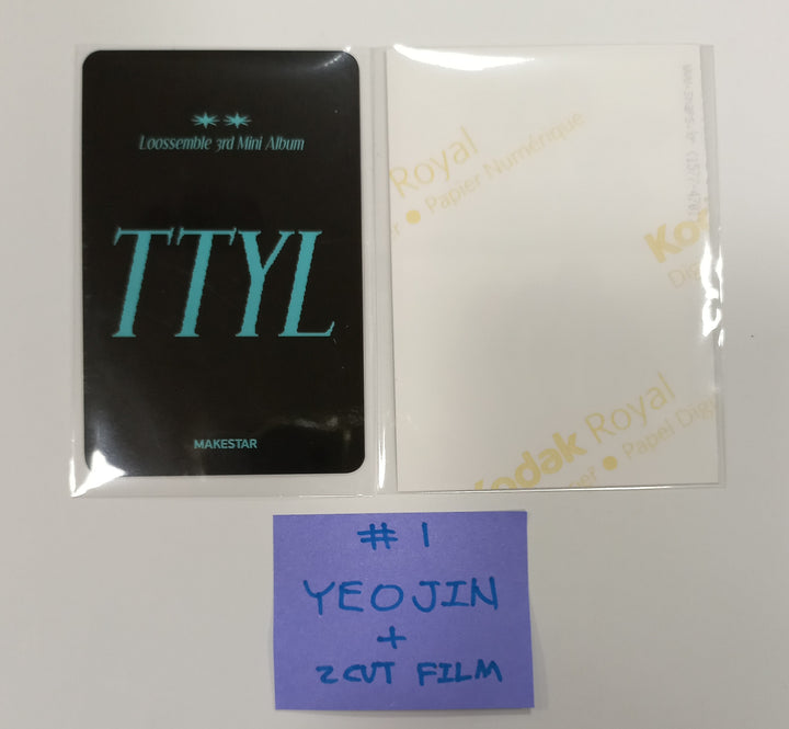 Loossemble "TTYL" - Hand Autographed(Signed) Photocard + 2 Cut Film [24.9.26]