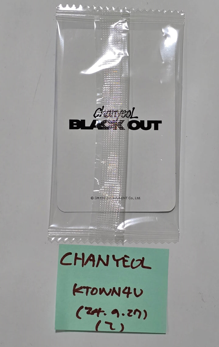 CHANYEOL "Black Out" - Ktown4U Lucky Draw Event Photocard [24.9.27] - HALLYUSUPERSTORE