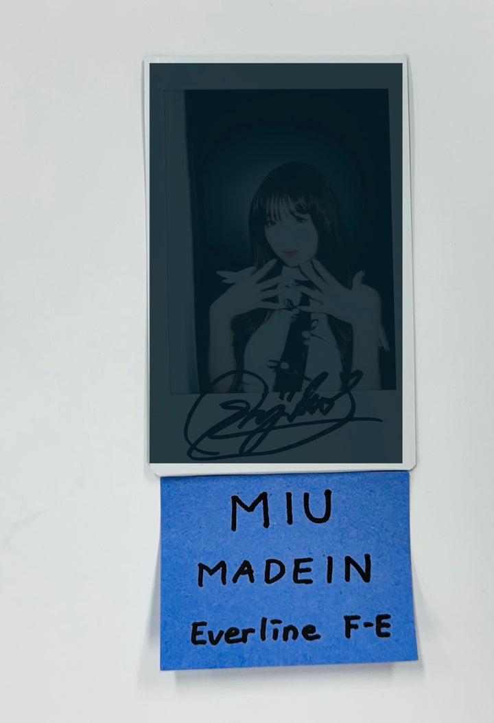 MIU (Of MADEIN) “DEBUT EP: 상승” - Hand Autographed(Signed) Polaroid [24.10.2] - HALLYUSUPERSTORE