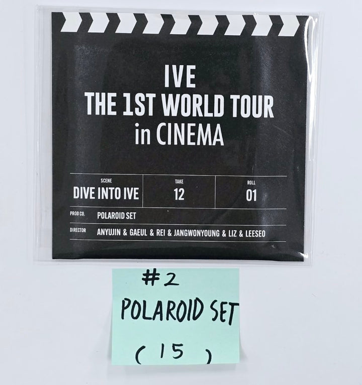 IVE THE 1ST WORLD TOUR in CINEMA - Official MD [Light Keyring, Polaroid Set, Photocard Stand Set, Postcard Book, Photocard Pouch & Photocard Set, Photo Film Keyring, Photo Set] (1) [24.10.2] - HALLYUSUPERSTORE