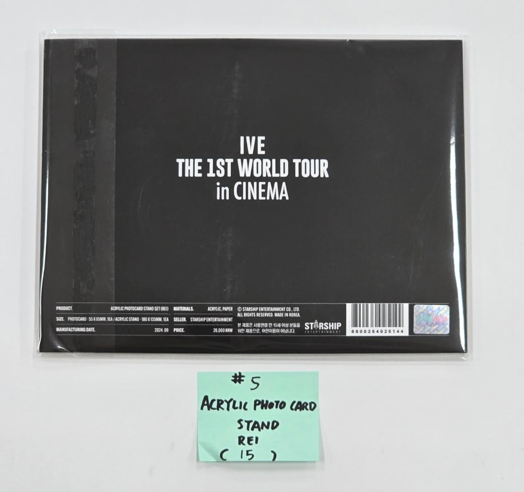 IVE THE 1ST WORLD TOUR in CINEMA - Official MD [Light Keyring, Polaroid Set, Photocard Stand Set, Postcard Book, Photocard Pouch & Photocard Set, Photo Film Keyring, Photo Set] (1) [24.10.2] - HALLYUSUPERSTORE