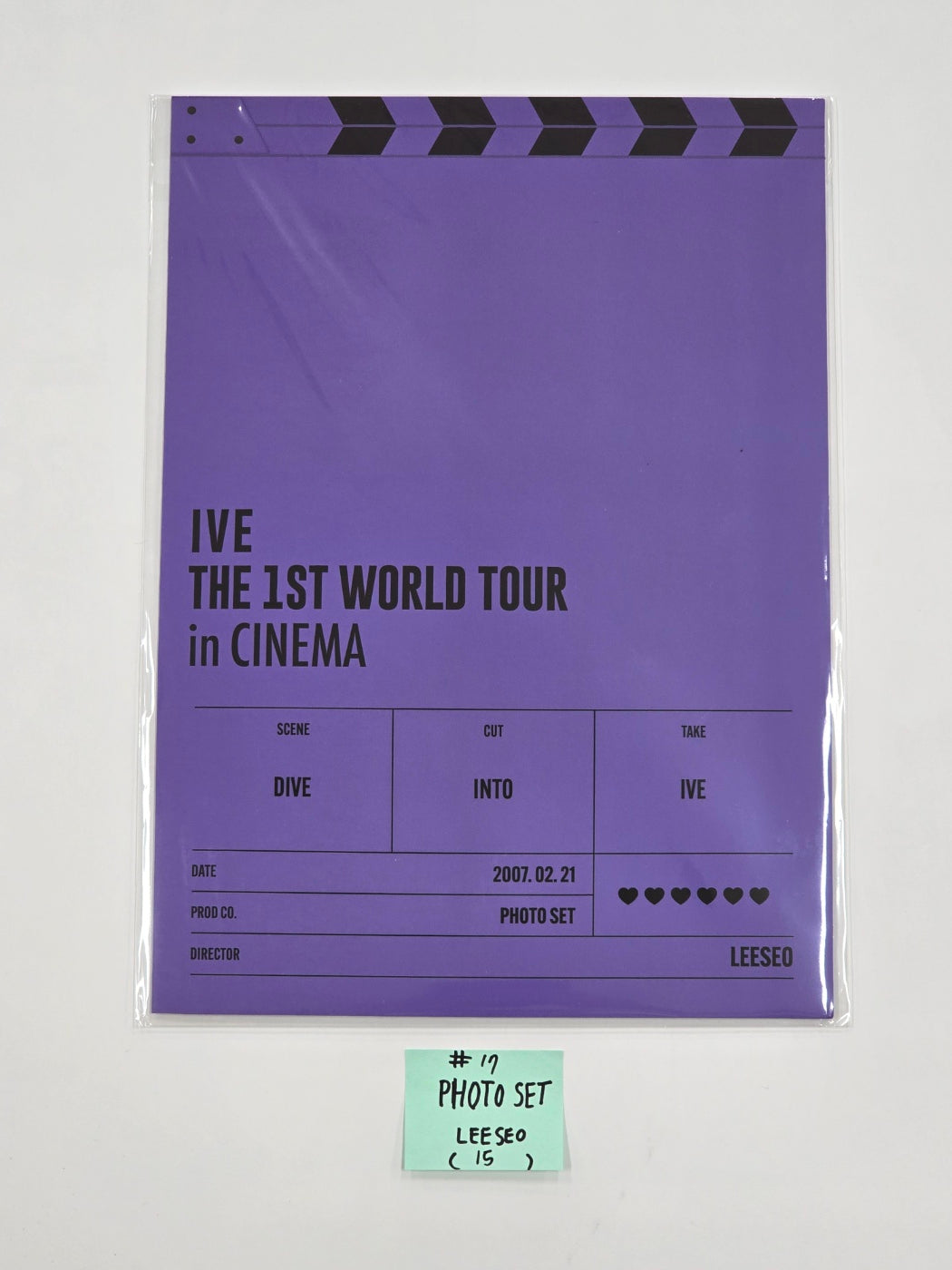 IVE THE 1ST WORLD TOUR in CINEMA - Official MD [Light Keyring, Polaroid Set, Photocard Stand Set, Postcard Book, Photocard Pouch & Photocard Set, Photo Film Keyring, Photo Set] (1) [24.10.2] - HALLYUSUPERSTORE