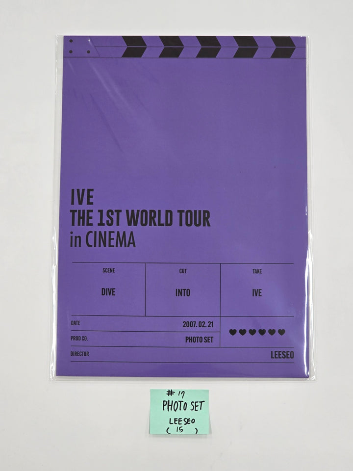 IVE THE 1ST WORLD TOUR in CINEMA - Official MD [Light Keyring, Polaroid Set, Photocard Stand Set, Postcard Book, Photocard Pouch & Photocard Set, Photo Film Keyring, Photo Set] (1) [24.10.2]