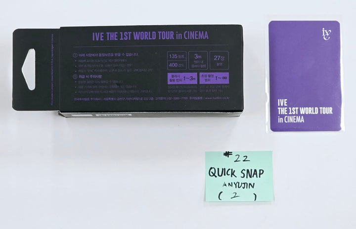 IVE THE 1ST WORLD TOUR in CINEMA - Official MD [Sticker pack, T-shirt, Quick Snap, Tumbler, Light stick Bag] (2) [24.10.2] - HALLYUSUPERSTORE