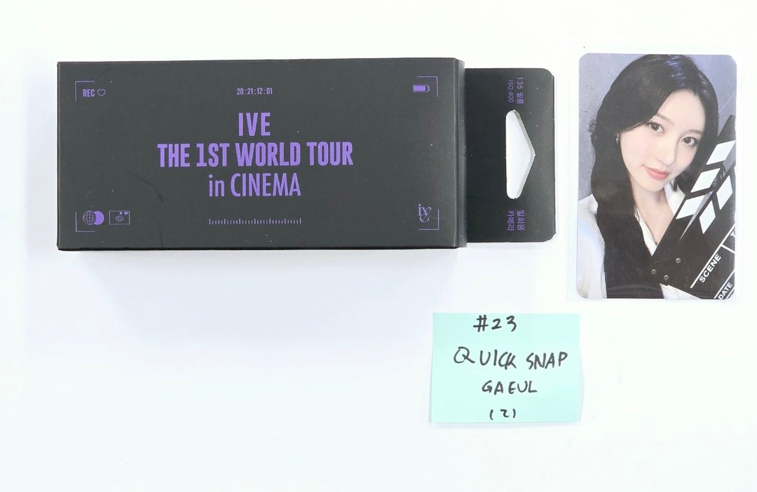 IVE THE 1ST WORLD TOUR in CINEMA - Official MD [Sticker pack, T-shirt, Quick Snap, Tumbler, Light stick Bag] (2) [24.10.2]