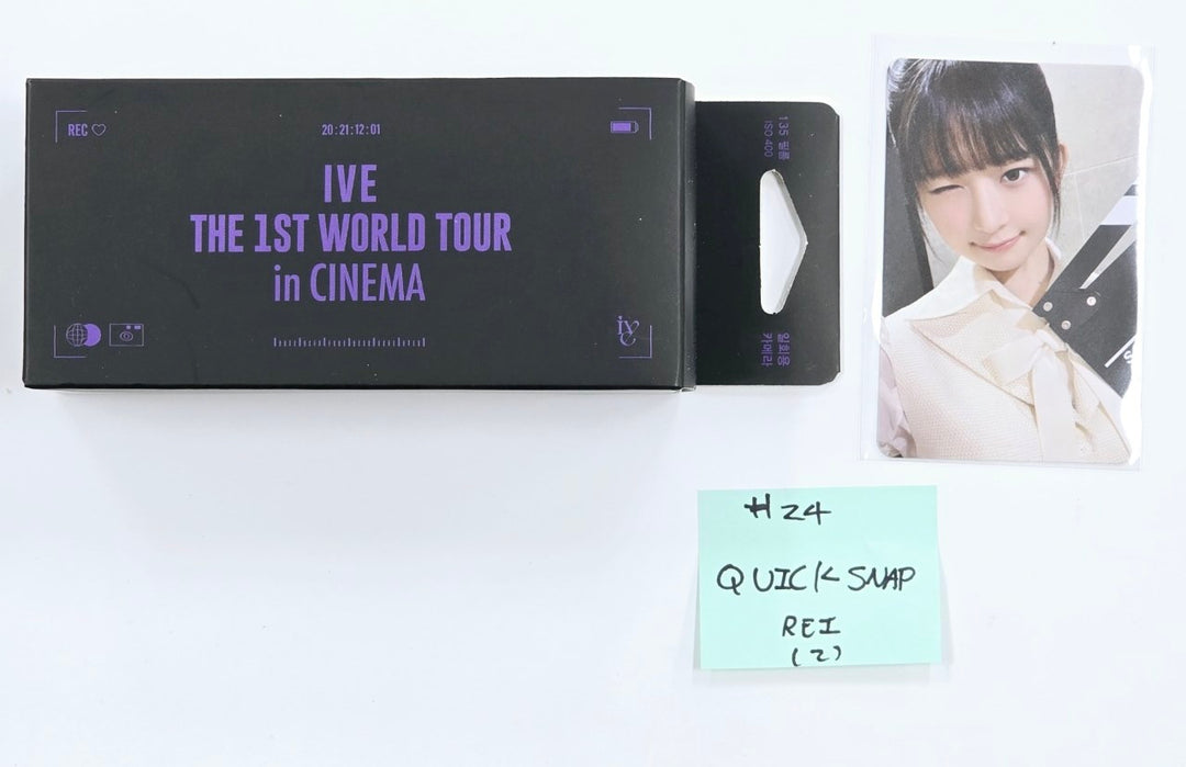 IVE THE 1ST WORLD TOUR in CINEMA - Official MD [Sticker pack, T-shirt, Quick Snap, Tumbler, Light stick Bag] (2) [24.10.2]