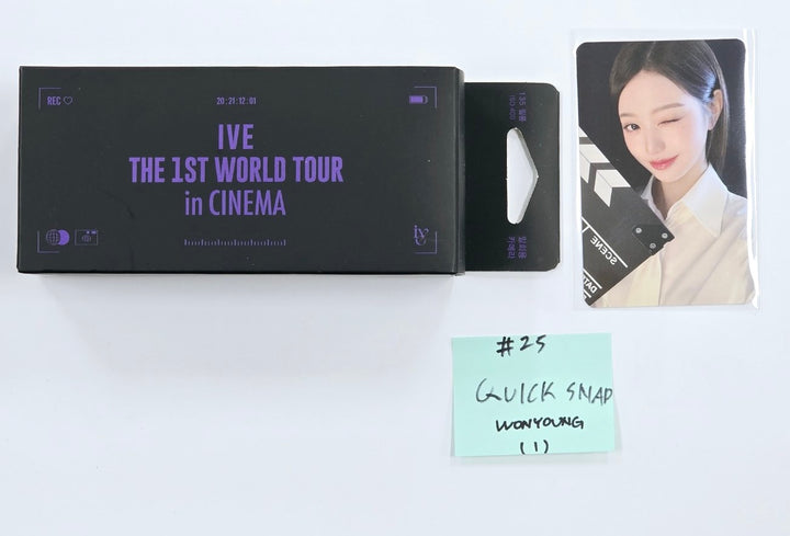 IVE THE 1ST WORLD TOUR in CINEMA - Official MD [Sticker pack, T-shirt, Quick Snap, Tumbler, Light stick Bag] (2) [24.10.2] - HALLYUSUPERSTORE