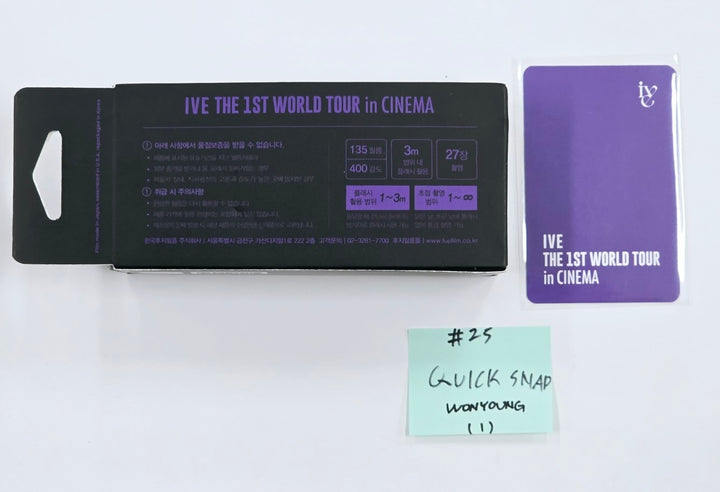 IVE THE 1ST WORLD TOUR in CINEMA - Official MD [Sticker pack, T-shirt, Quick Snap, Tumbler, Light stick Bag] (2) [24.10.2] - HALLYUSUPERSTORE