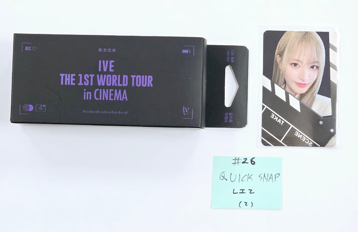 IVE THE 1ST WORLD TOUR in CINEMA - Official MD [Sticker pack, T-shirt, Quick Snap, Tumbler, Light stick Bag] (2) [24.10.2] - HALLYUSUPERSTORE