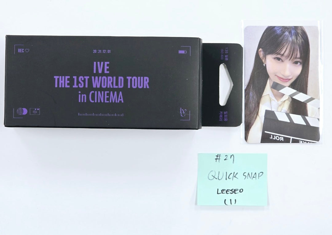 IVE THE 1ST WORLD TOUR in CINEMA - Official MD [Sticker pack, T-shirt, Quick Snap, Tumbler, Light stick Bag] (2) [24.10.2]